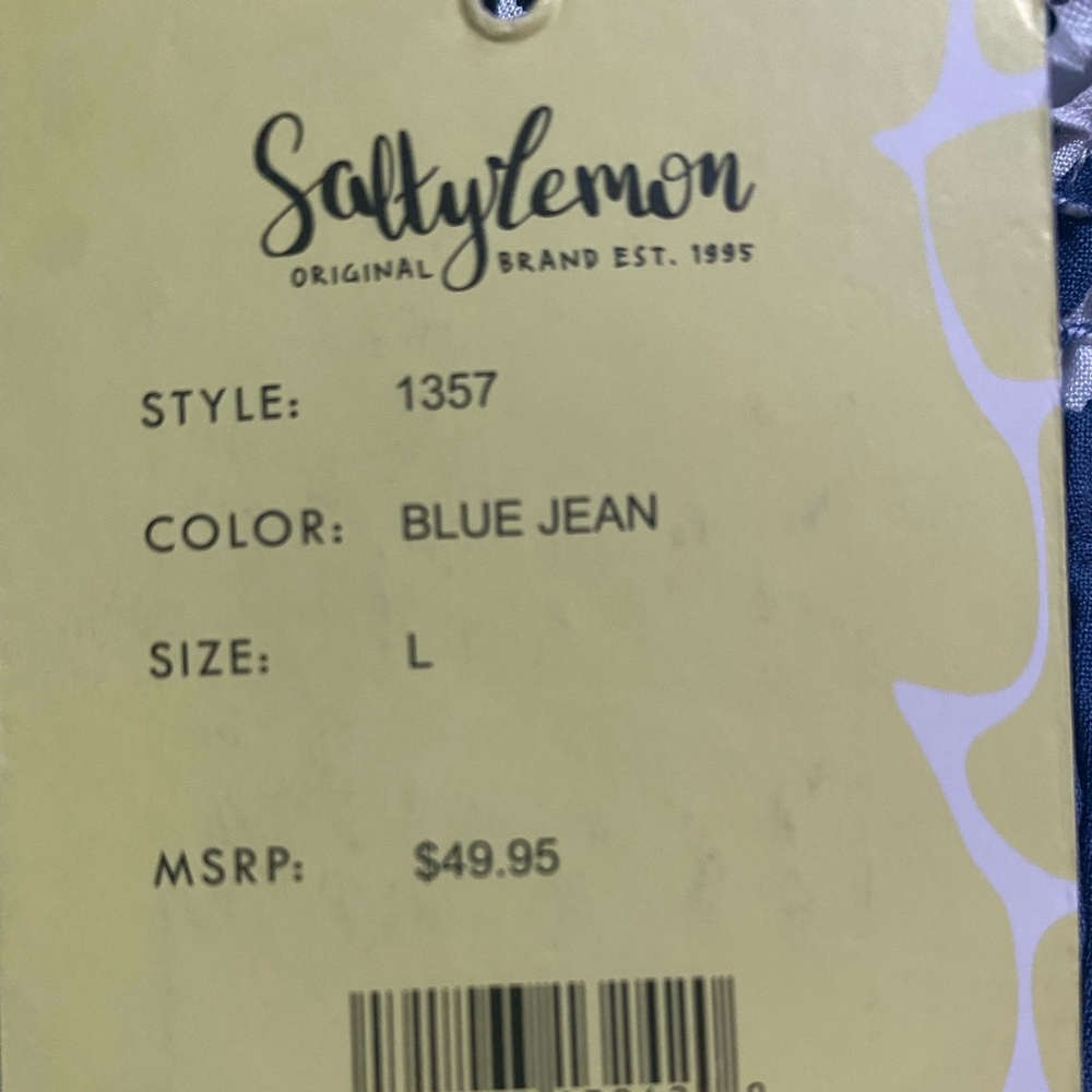 NWT Salty Lemon off the shoulder blouse. Size large - Picture 4 of 5